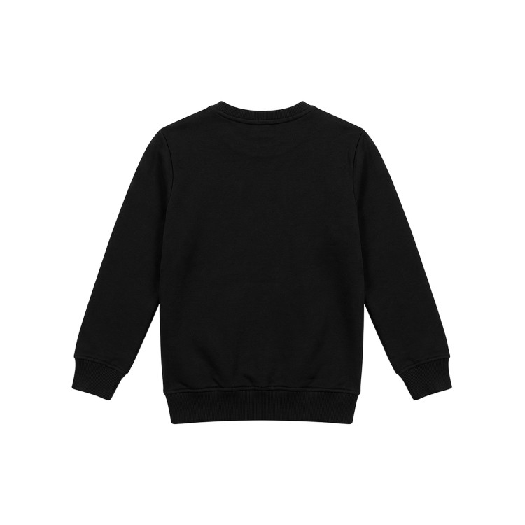 JOHN RICHMOND Tuta nera in felpa con logo bambino