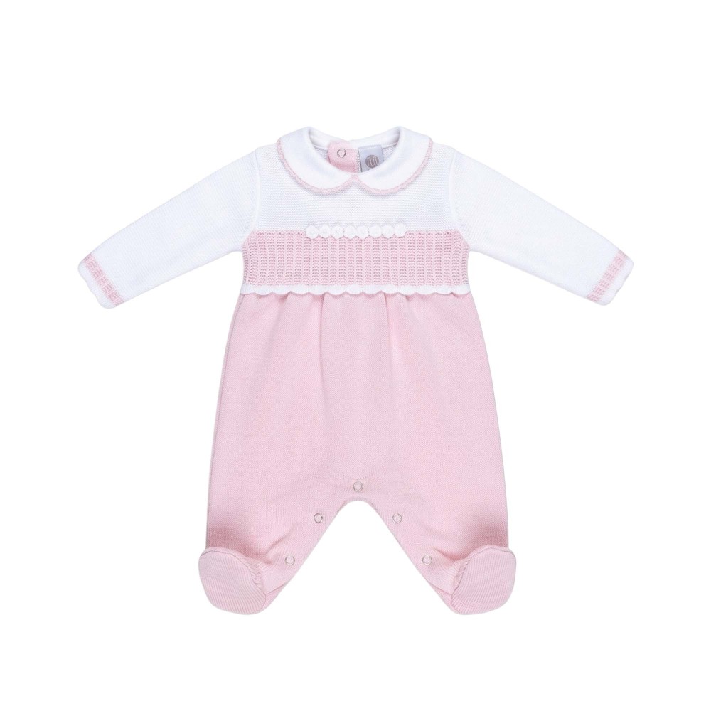 MARLU' Tutina bianca e rosa...