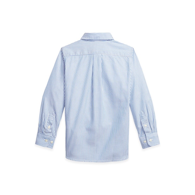 RALPH LAUREN Camicia a righe azzurre bambino