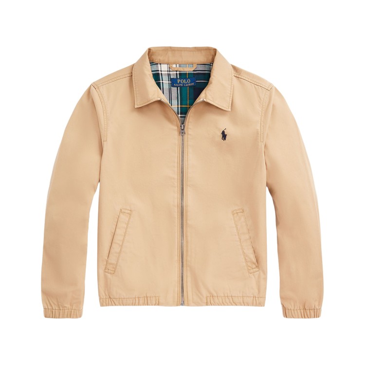 RALPH LAUREN Giacca beige in popeline bambino