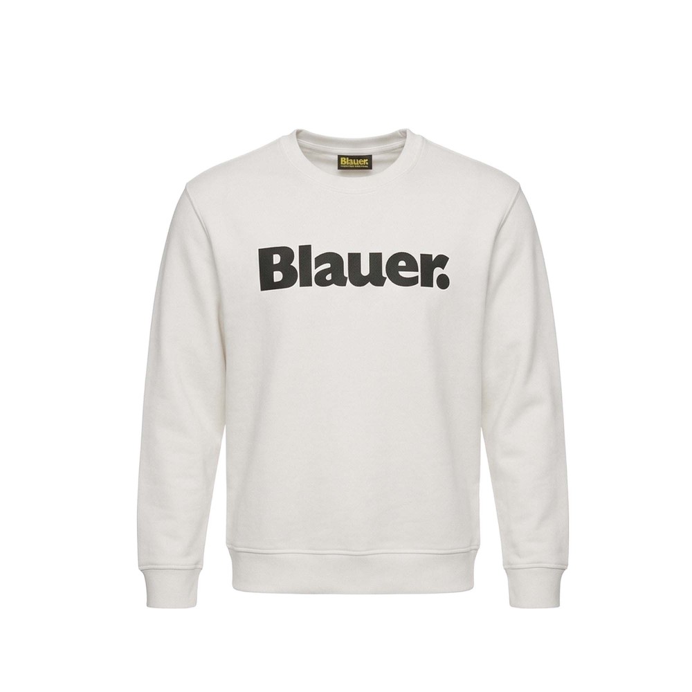 BLAUER Felpa bianca...