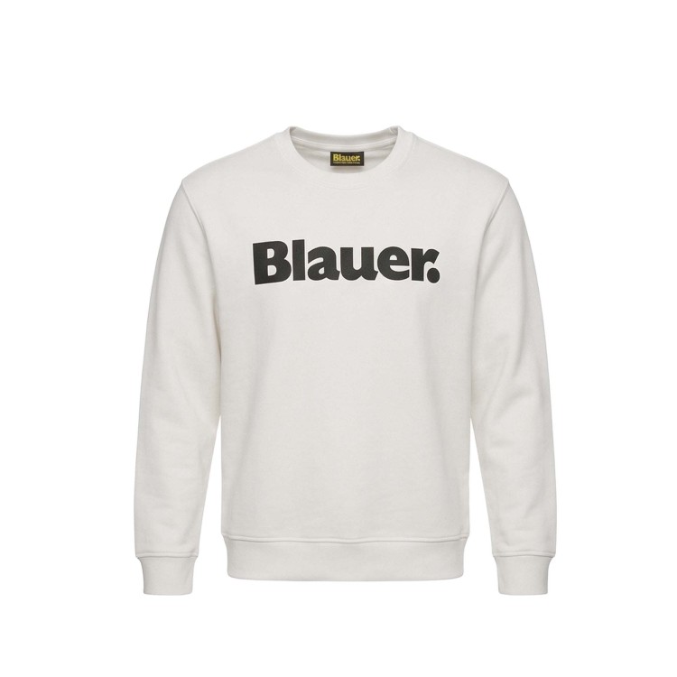 BLAUER Felpa bianca girocollo bambino