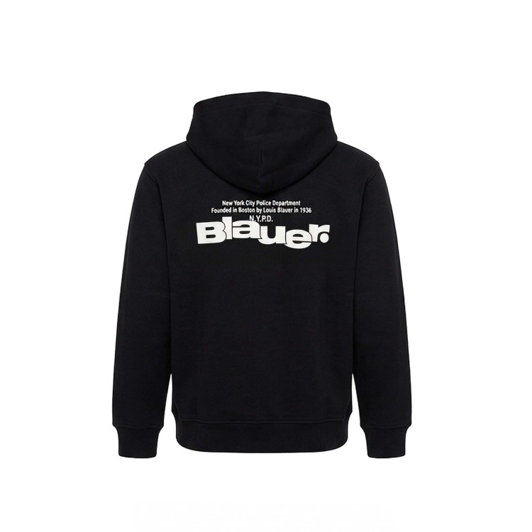 BLAUER Felpa nera con cappuccio bambino