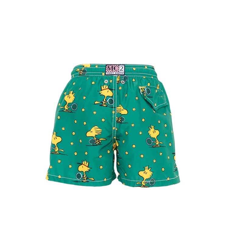 SAINT BARTH Boxer mare verde Woodstock bambino