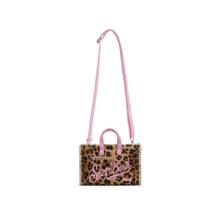 SAINT BARTH Borsa per telefono leopardata bambina