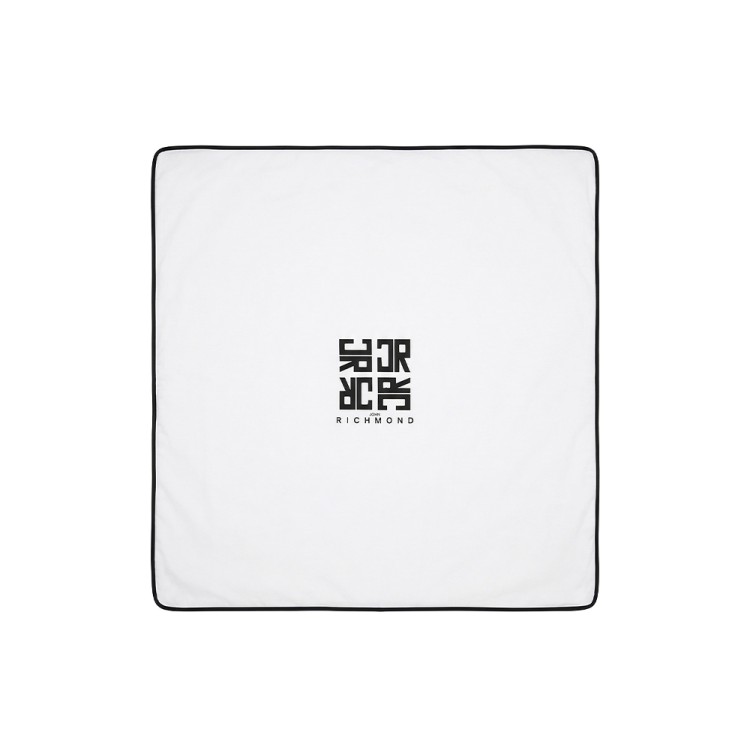 JOHN RICHMOND Copertina bianca e nera con logo neonato