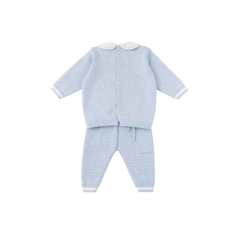 MARLU' Set 2 pezzi celeste mongolfiera neonato