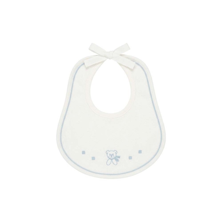 MARLU' Bavetta bianca e celeste neonato
