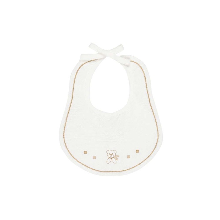 MARLU' Bavetta bianca e sabbia neonato