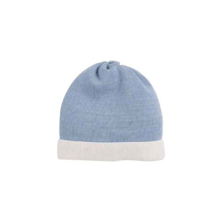 MARLU' Cappellino celeste e bianco neonato