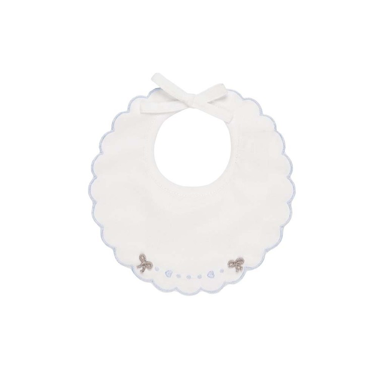 MARLU' Bavetta bianca e celeste neonato