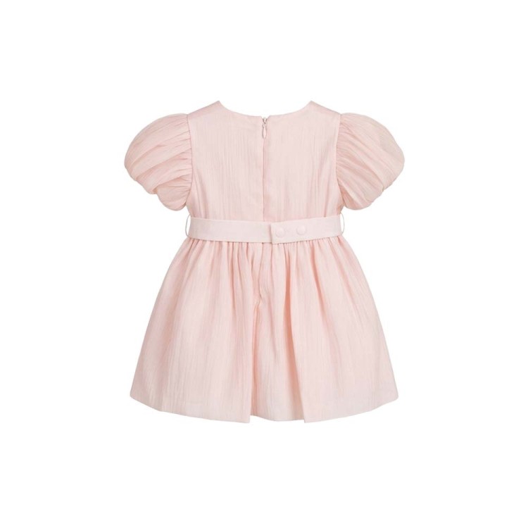 MARLU' Abitino rosa con maxi fiore neonata
