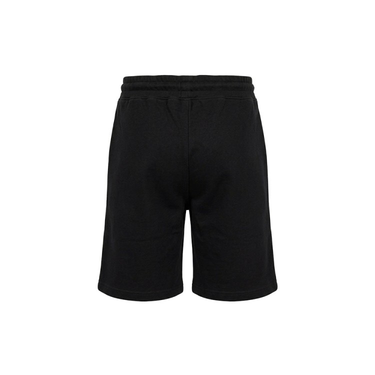 BLAUER Bermuda neri in felpa con logo rosso bambino