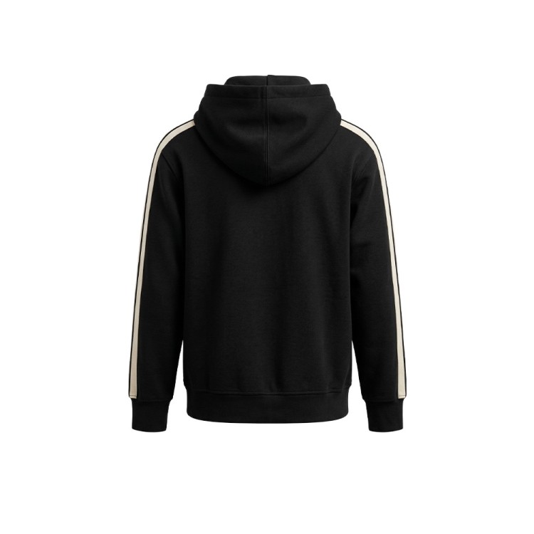 PALM ANGELS Felpa nera full-zip con cappuccio bambino
