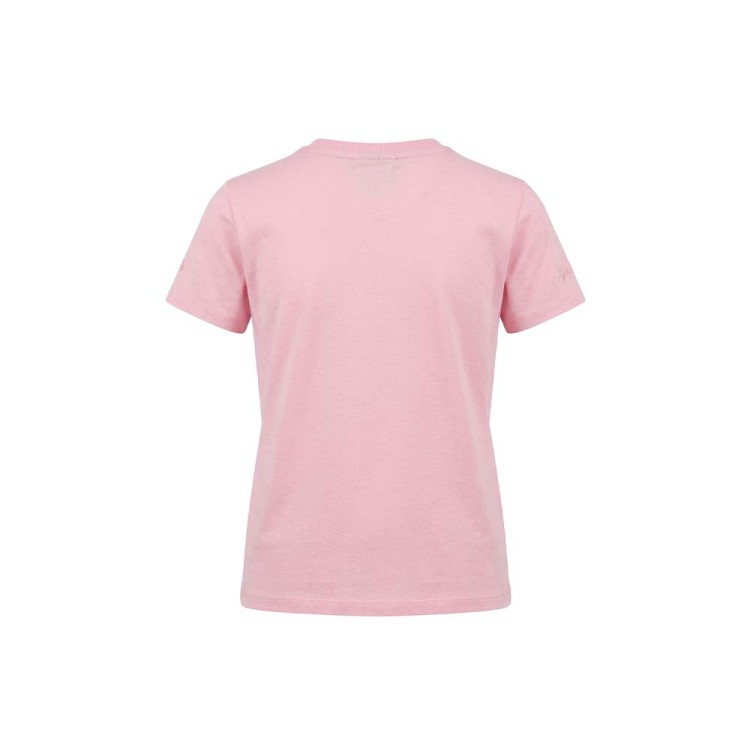 SAINT BARTH T-shirt rosa con ricamo "amo ape" bambina