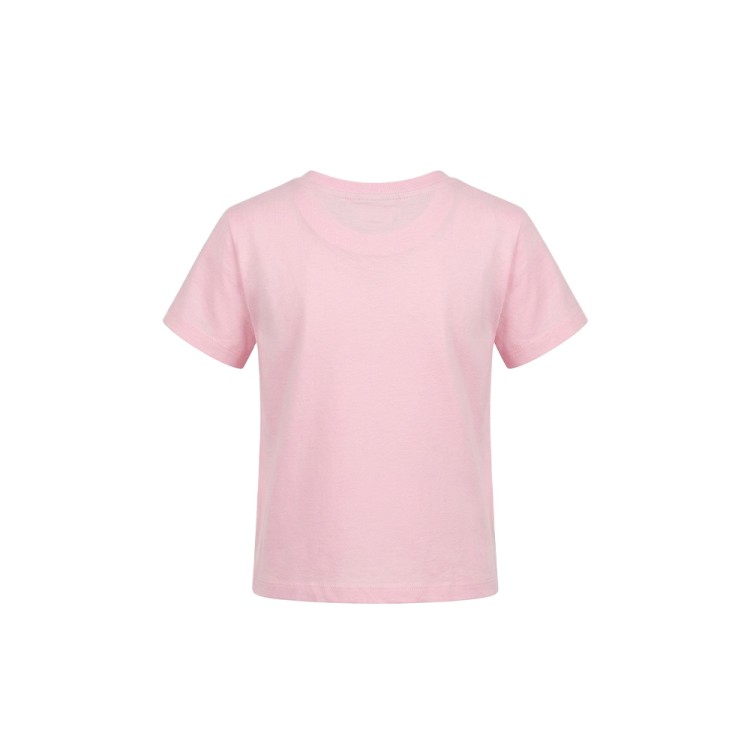 SAINT BARTH T-shirt rosa con ricamo "bella & monella" bambina
