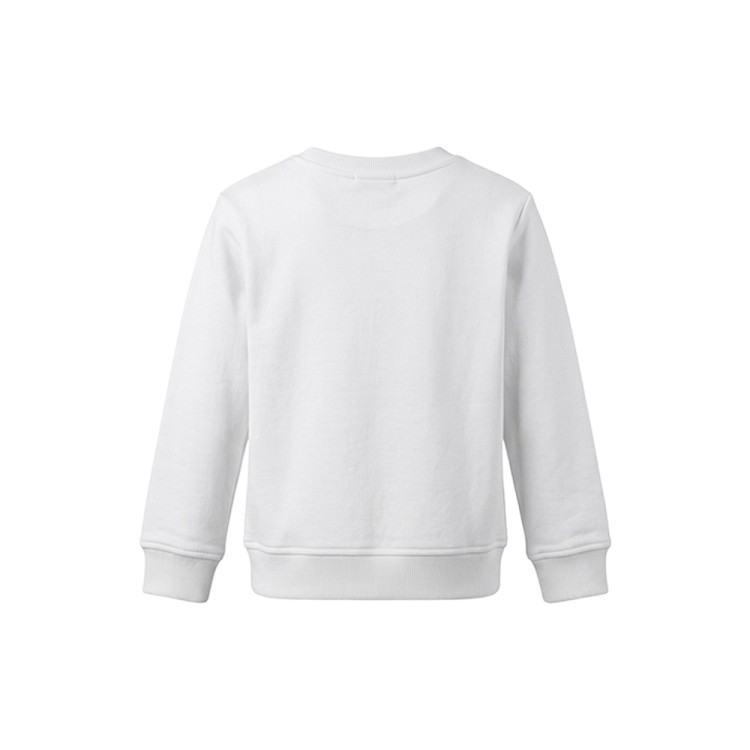 JOHN RICHMOND Tuta bianca e nera in felpa con logo bambino