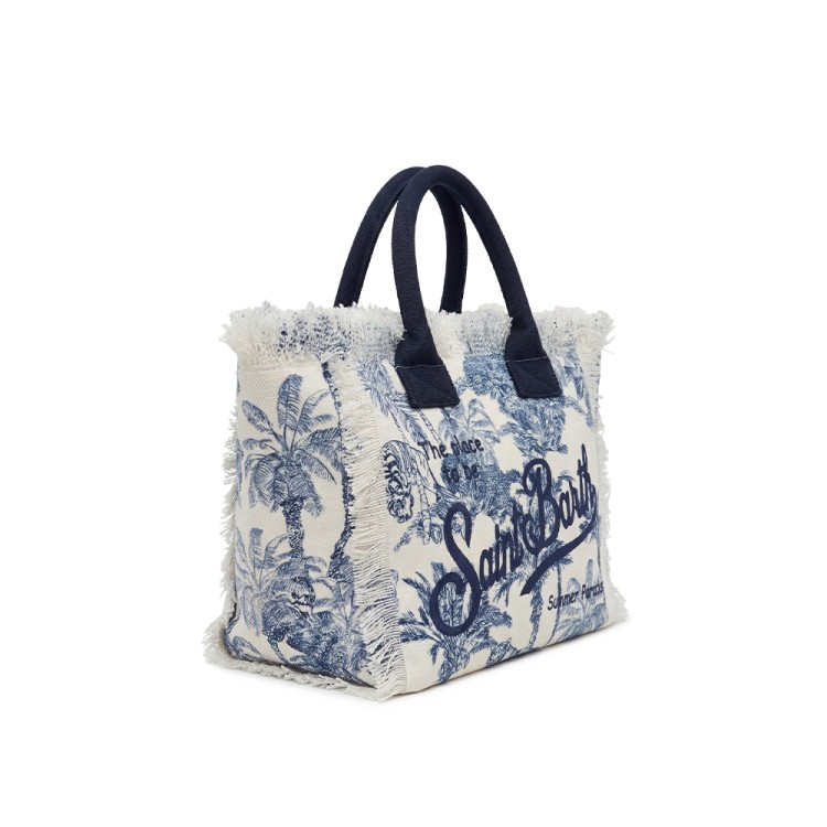 SAINT BARTH Borsa Colette blu navy Jungle bambina