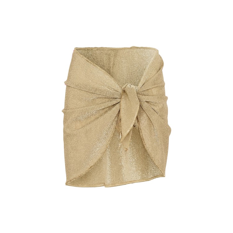 SAINT BARTH Copricostume dorato lurex bambina