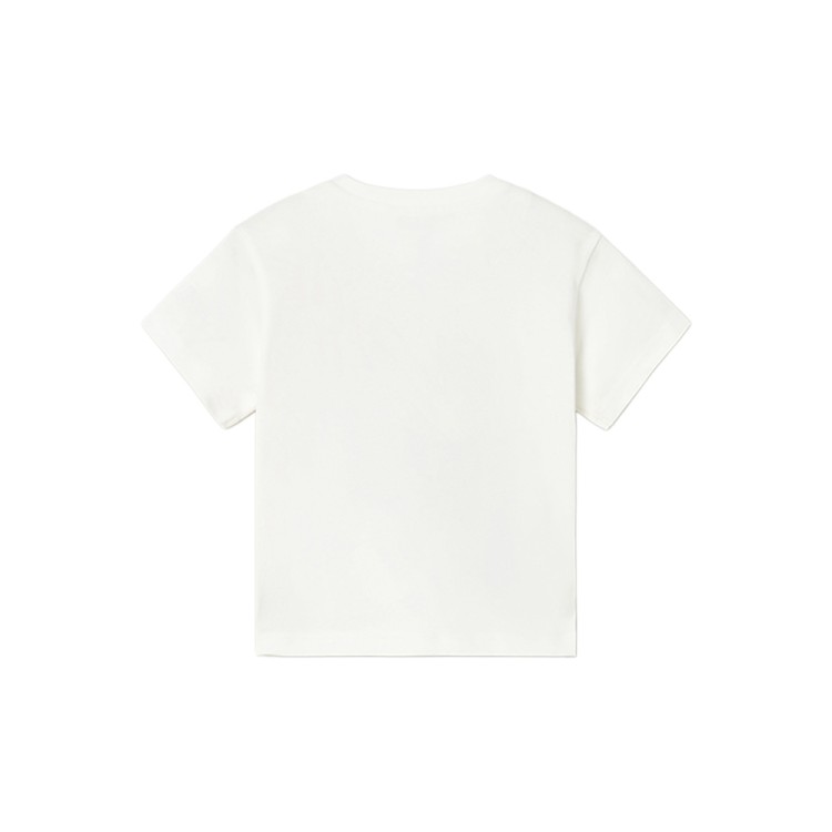 MAYORAL T-shirt panna con stampa neonato