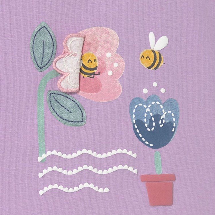 MAYORAL T-shirt lilla interattiva neonata