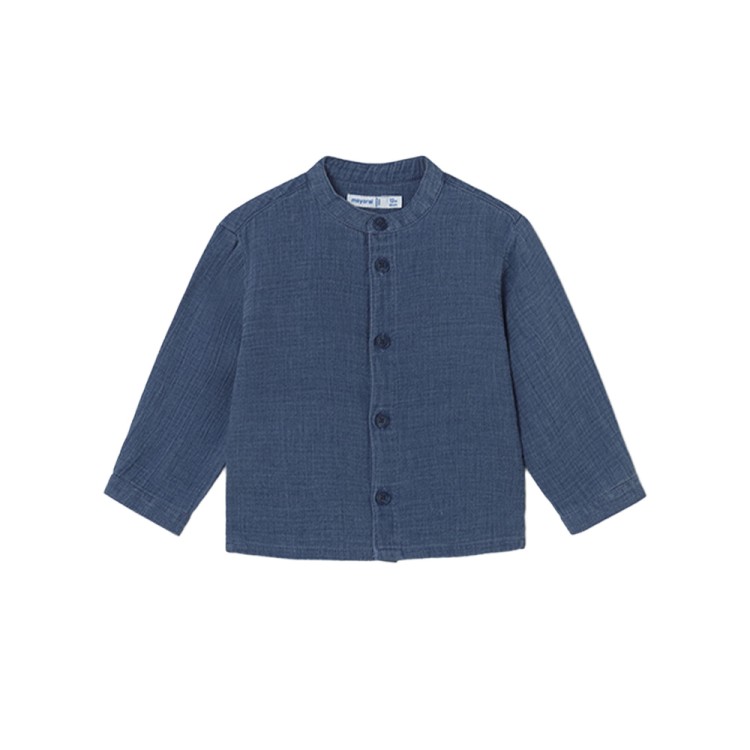 MAYORAL Camicia blu navy semplice neonato