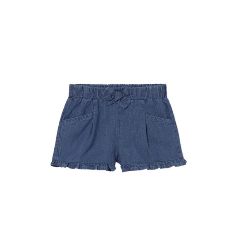 MAYORAL Shorts in denim elasticizzati neonata