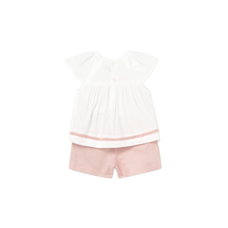 MAYORAL Completo rosa con blusa neonata