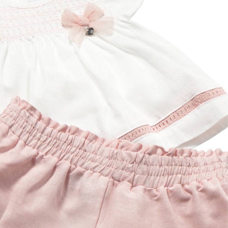 MAYORAL Completo rosa con blusa neonata