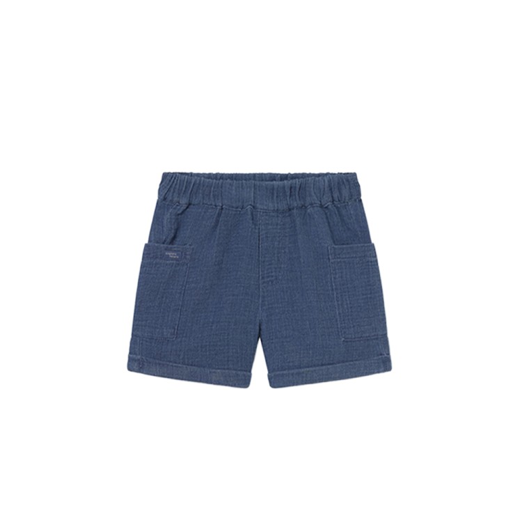 MAYORAL Shorts blu navy in bambula neonato