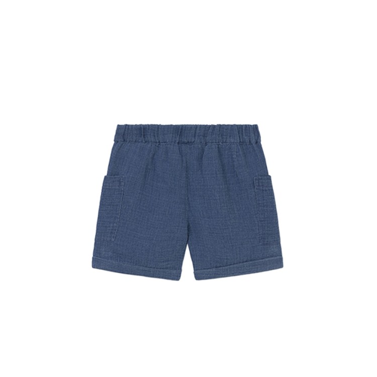 MAYORAL Shorts blu navy in bambula neonato
