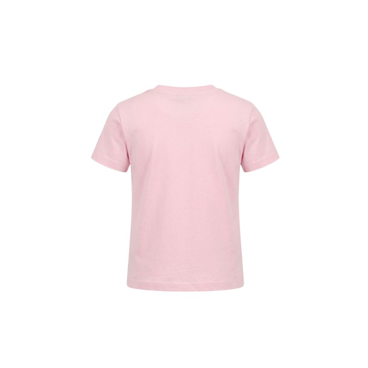 SAINT BARTH T-shirt rosa con ricamo "viziata" bambina