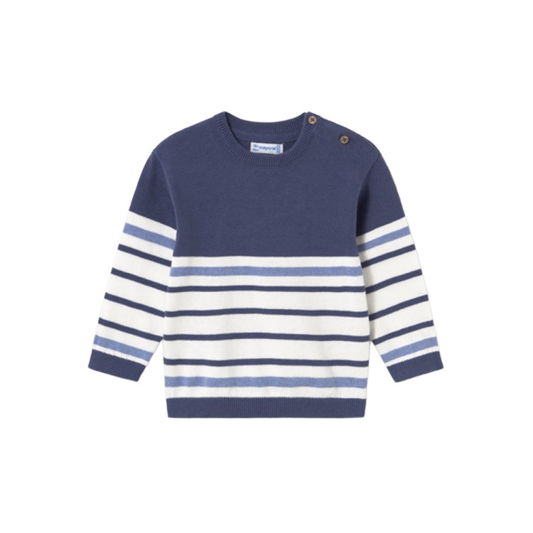 MAYORAL Maglione blu navy a righe neonato