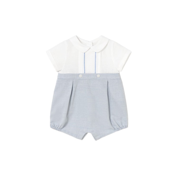 MAYORAL NEWBORN Pagliaccetto celeste da cerimonia neonato