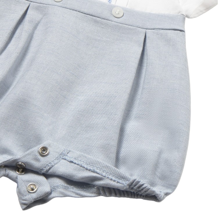 MAYORAL NEWBORN Pagliaccetto celeste da cerimonia neonato