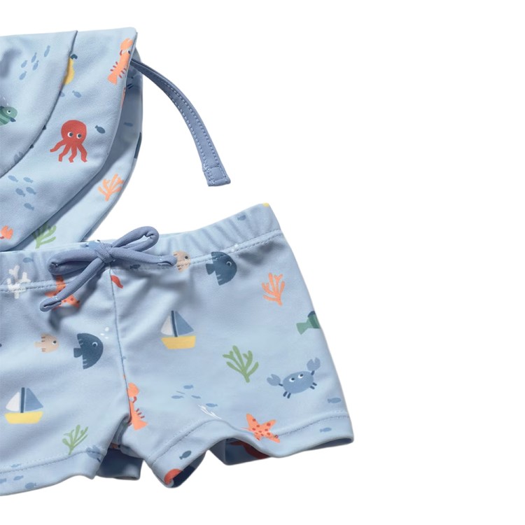 MAYORAL NEWBORN Completo mare azzurro con cappello neonato