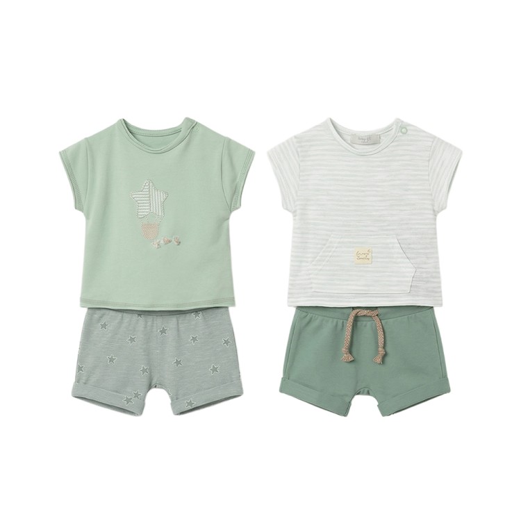 MAYORAL NEWBORN Completo verde 4 pezzi neonato