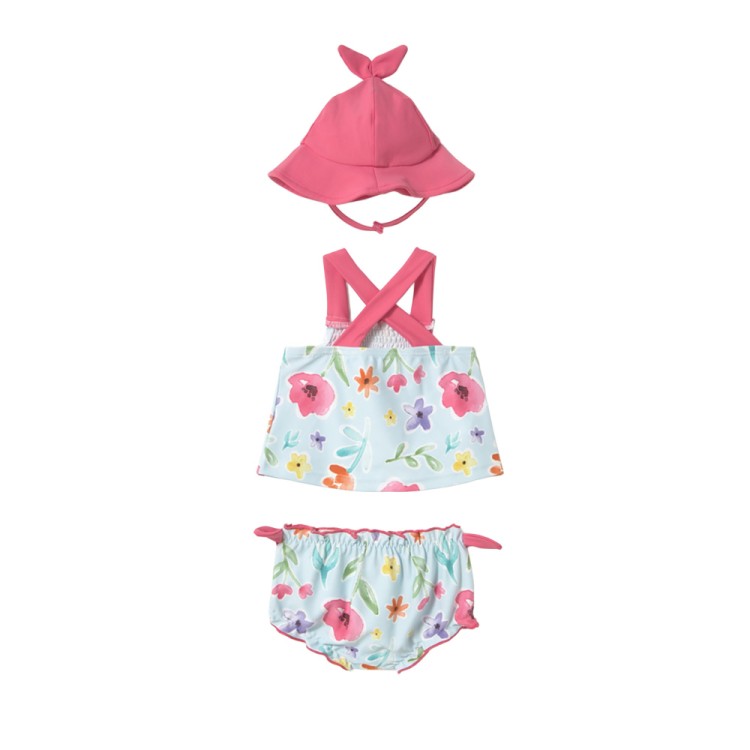 MAYORAL NEWBORN Completo mare multicolor con cappello neonata