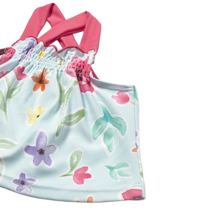 MAYORAL NEWBORN Completo mare multicolor con cappello neonata