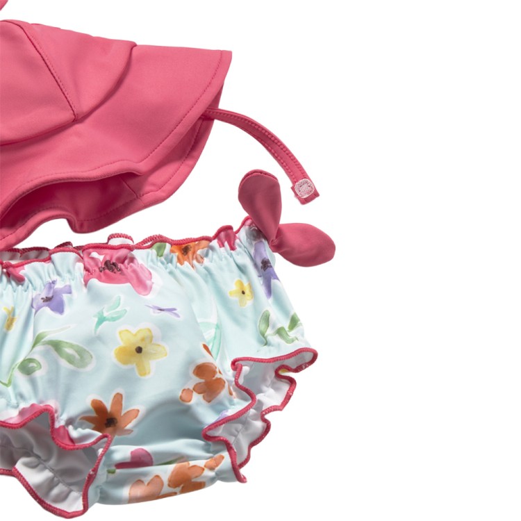 MAYORAL NEWBORN Completo mare multicolor con cappello neonata