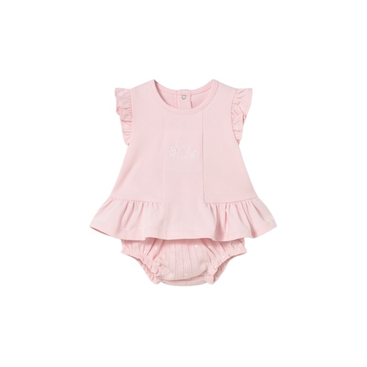MAYORAL NEWBORN Completo rosa 4 pezzi neonata