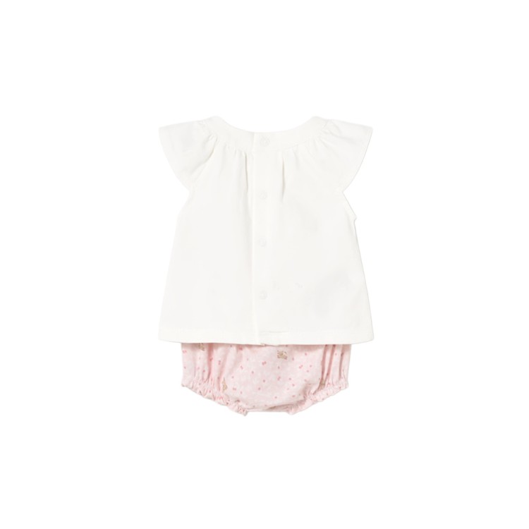 MAYORAL NEWBORN Completo rosa 4 pezzi neonata