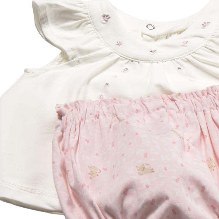 MAYORAL NEWBORN Completo rosa 4 pezzi neonata
