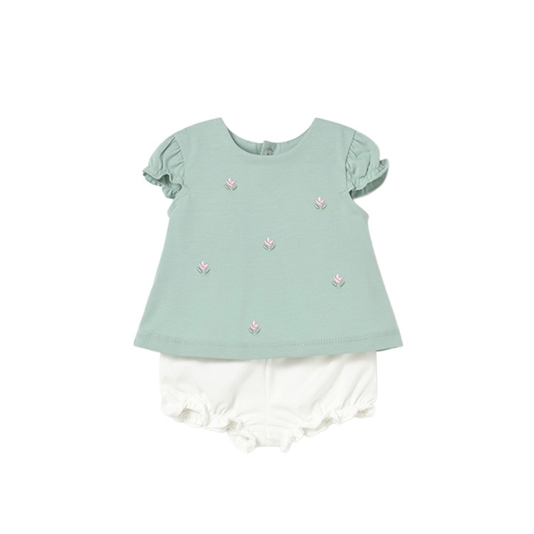 MAYORAL NEWBORN Completo verde 4 pezzi neonata