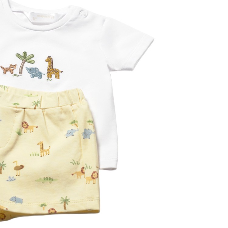 MAYORAL NEWBORN Completo giallo 4 pezzi neonato