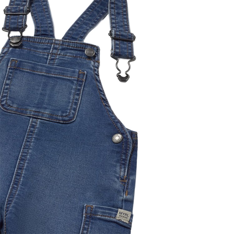 MAYORAL Salopette jeans corta neonato