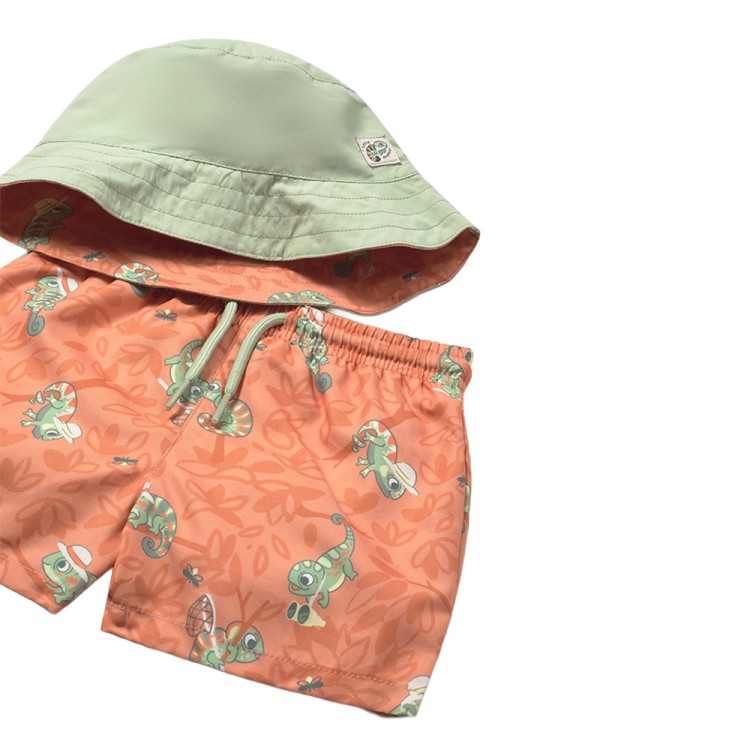 MAYORAL Costume arancione con cappello neonato