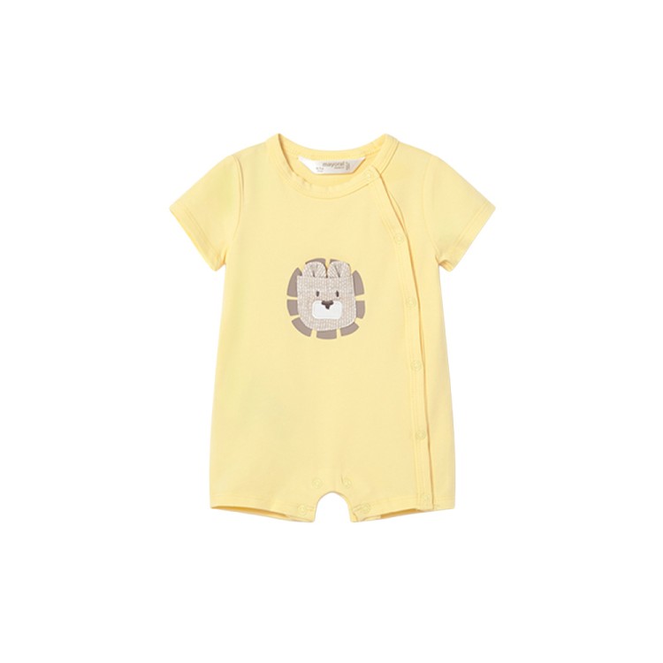 MAYORAL NEWBORN Set di 2 tutine corte gialle neonato