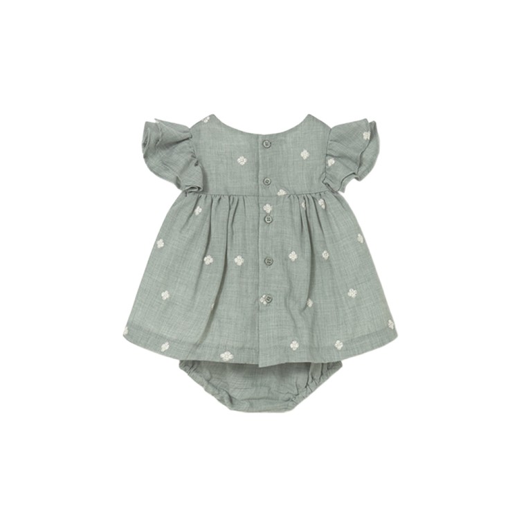 MAYORAL NEWBORN Abitino salvia con copripanno neonata