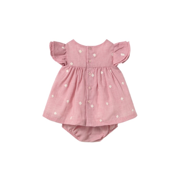 MAYORAL NEWBORN Abitino rosa con copripanno neonata